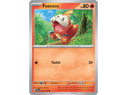 034/279 Fuecoco (Paldea Evolved) (Rarita Reverse Holo)