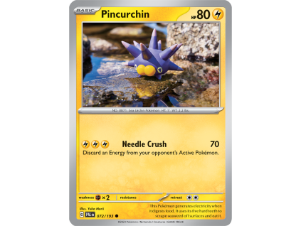 072/279 Pincurchin (Paldea Evolved) (Rarita Reverse Holo)