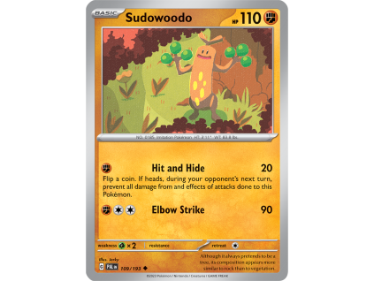 109/279 Sudowoodo (Paldea Evolved) (Rarita Reverse Holo)