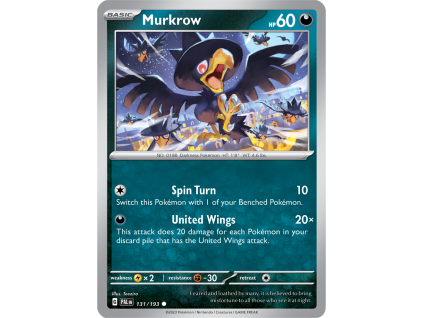 131/279 Murkrow (Paldea Evolved) (Rarita Reverse Holo)