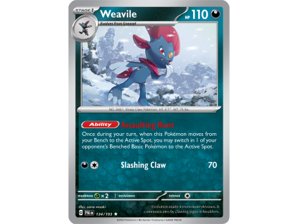 134/279 Weavile (Paldea Evolved) (Rarita Reverse Holo)
