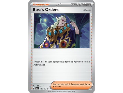 172/279 Boss's Orders (Paldea Evolved) (Rarita Reverse Holo)