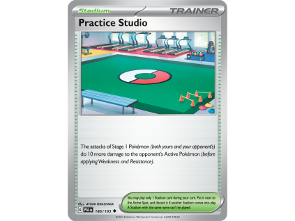 186/279 Practice Studio (Paldea Evolved) (Rarita Reverse Holo)