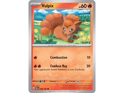 028/230 Vulpix (Obsidian Flames) (Rarita Reverse Holo)