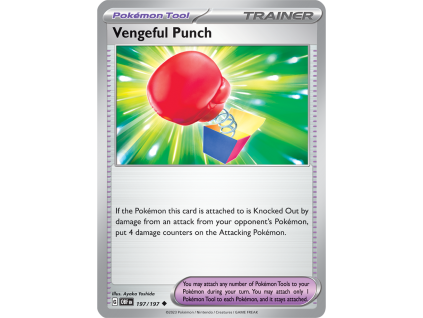 197/230 Vengeful Punch (Obsidian Flames) (Rarita Reverse Holo)