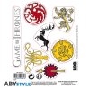 gfame of thrones stickers 16x11cm 2 sheets stark sigils x5