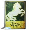 lord of the rings metal plate prancing pony 28x38