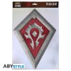 world of warcraft plaqdue metal horde shield 25x35