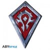 world of warcraft plaque metal horde shield 25x35