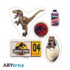 jurassic park stickers 16x11cm 2 sheets dinosaurs x5 (2)