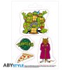 tmnt stickers 16x11cm 2 sheets turtles splinter x5 (2)
