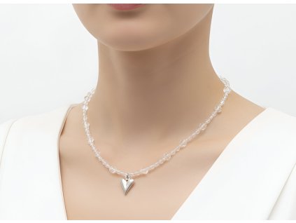 Náhrdelník SRDCE crystal