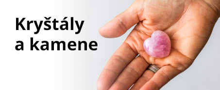 Krystaly a kamene banner