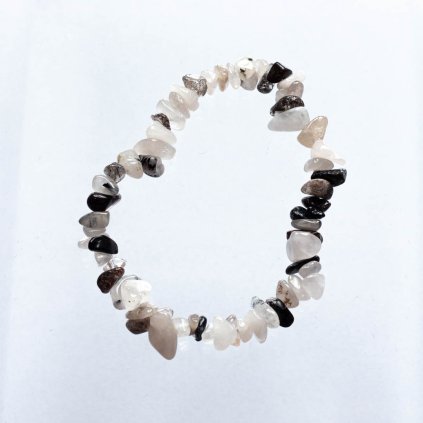 Náramok z krištáľu s turmalínom NATURAL