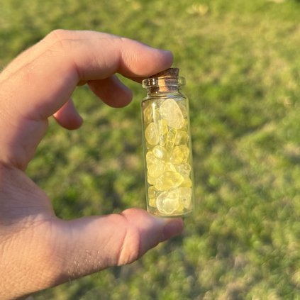 Citrínová fľaška 6 cm - Peniaze, energia, vitalita