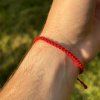 Červený čakrový náramok pre šťastie