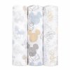cotton muslin swaddle 3pk mickey minnie magic ASWC30003DI 0