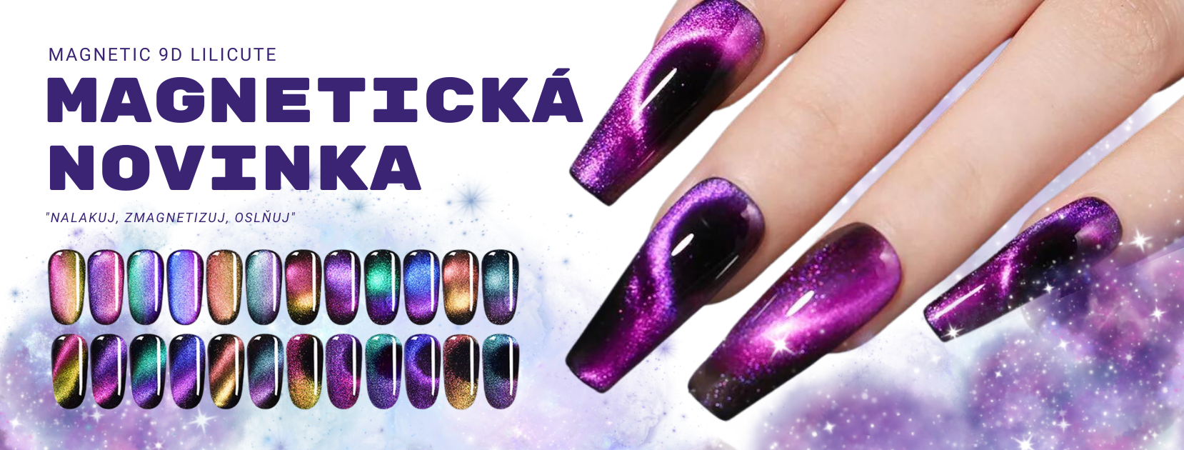 Magnetické gel laky Lili Cute