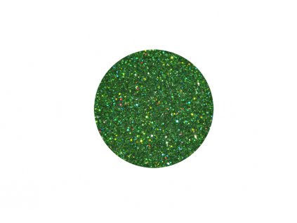 Glitter zelený hologram