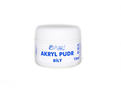 Akrylový pudr bílý 15 ml