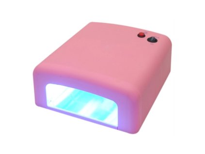 UV lampa na gelové nehty růžová 36W Standart