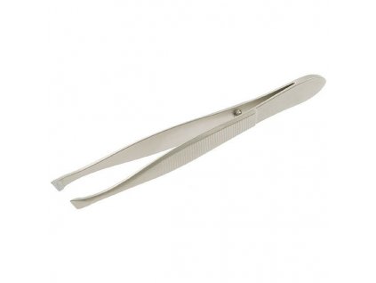 Stainless pinzeta anatomická epilační Lux 12 cm