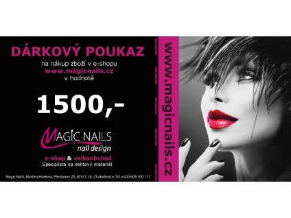 Dárkový poukaz 1500 Kč