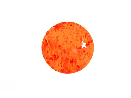 Hvězdičky oranžová neon matná