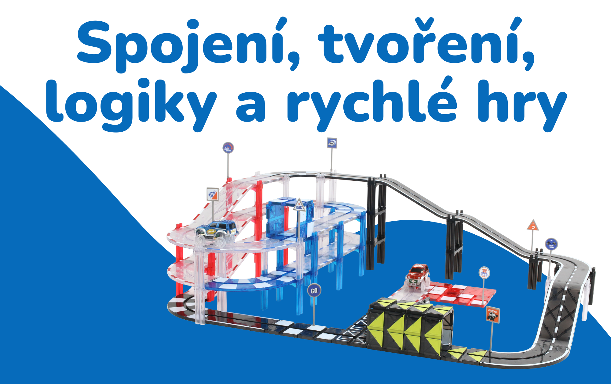 Jak používat MNTL Magnetickou autodráhu – kreativní stavebnici pro malé závodníky