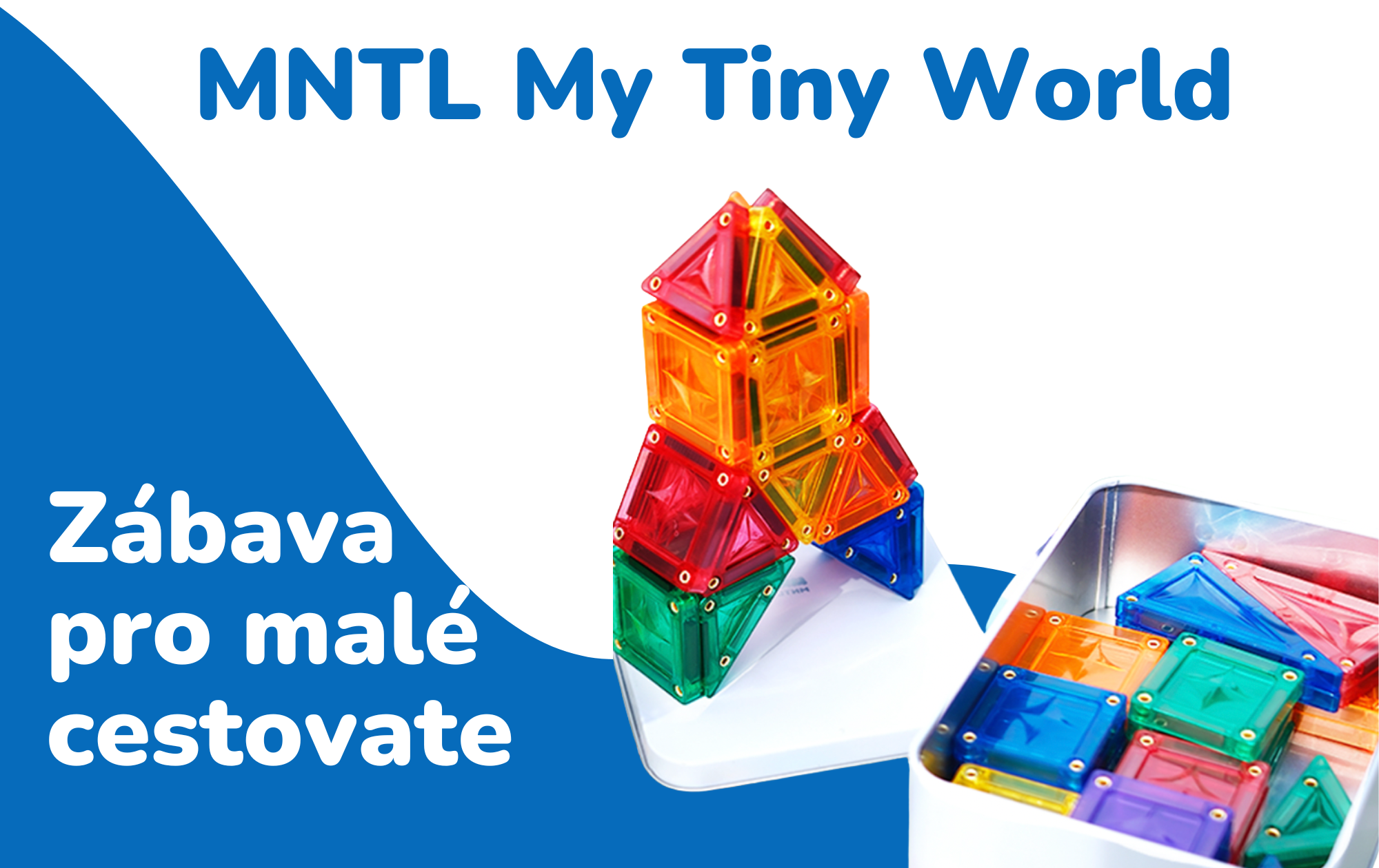 Český návod MNTL My Tiny World – barevná magnetická stavebnice pro malé stavitele