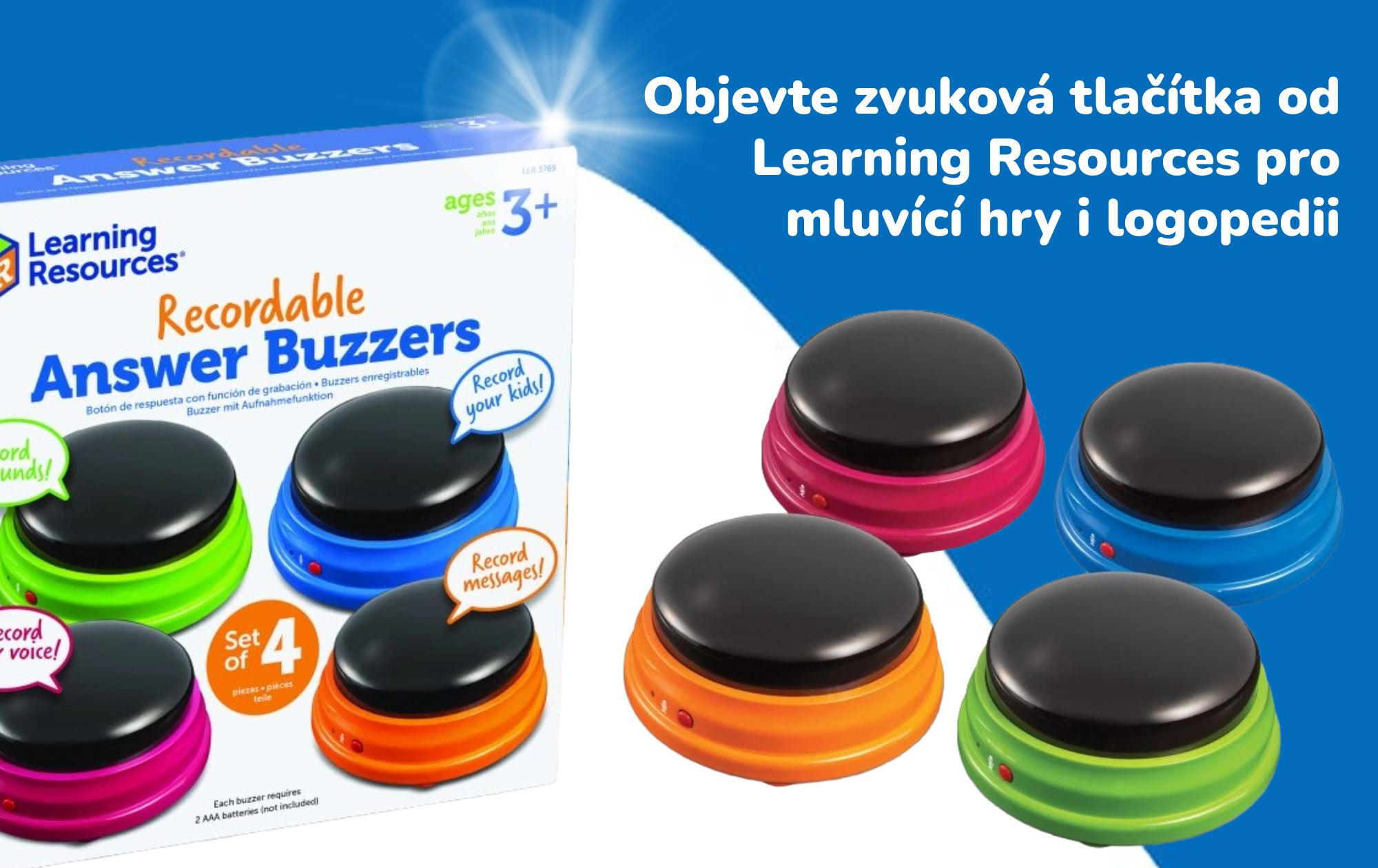 Konec nudného zkoušení: Objevte zvuková tlačítka od Learning Resources pro mluvící hry i logopedii