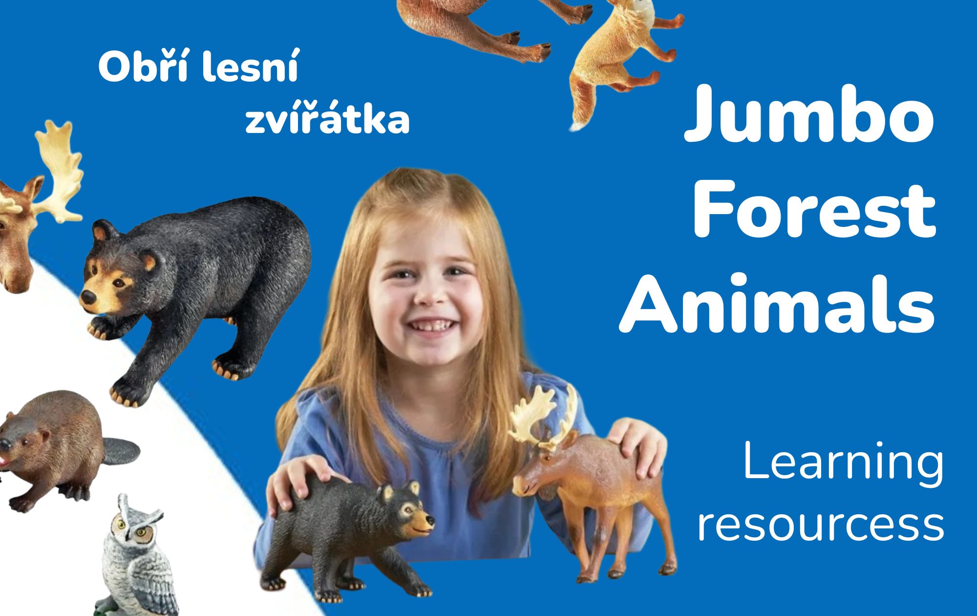 Learning Resources Jumbo Forest Animals: Obří lesní zvířátka pro bezpečné poznávání přírody