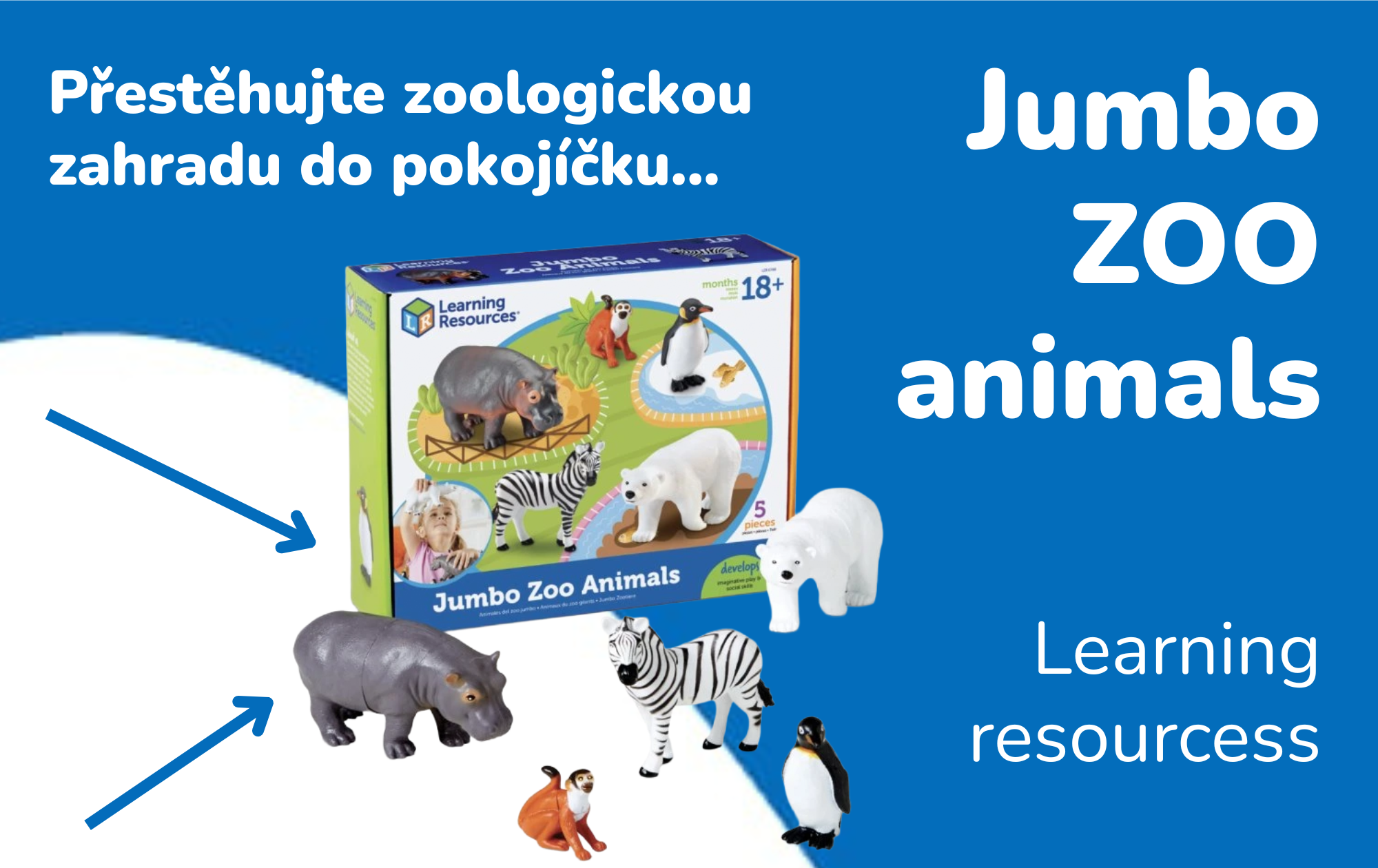 Přestěhujte zoologickou zahradu do pokojíčku: Recenze sady Jumbo Zoo Animals (5 ks)