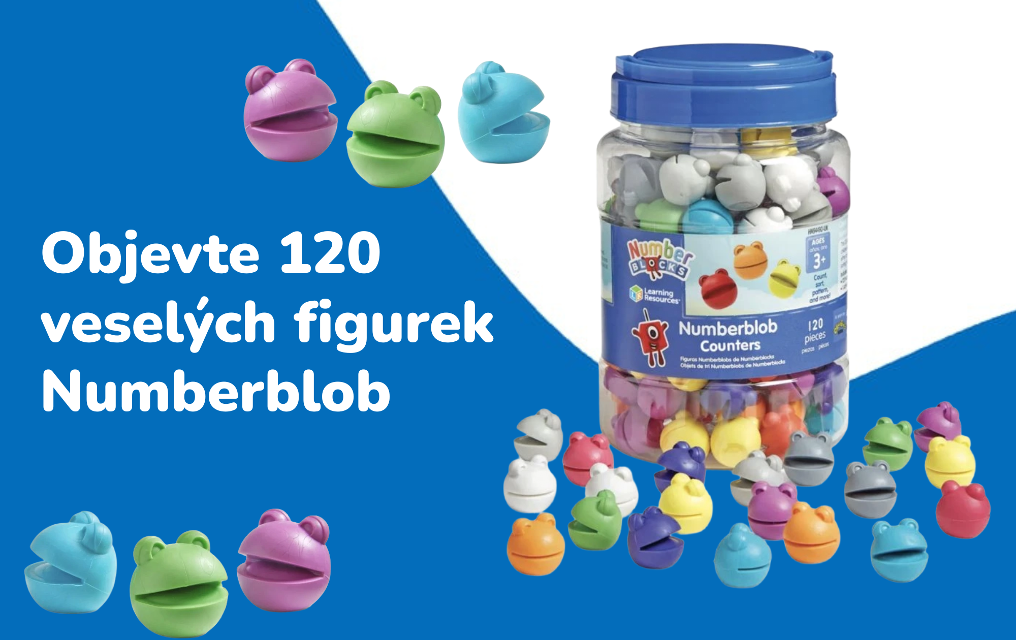 Matematika plná emocí: Objevte 120 veselých figurek Numberblocks Numberblob