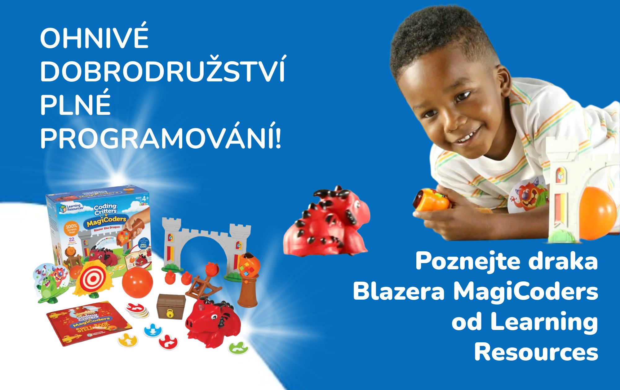 Ohnivé dobrodružství plné programování! Poznejte drak Blazera MagiCoders od Learning Resources