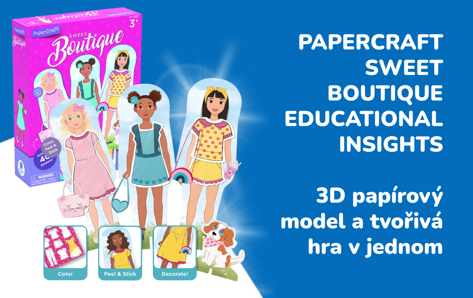 PaperCraft Sweet Boutique Educational Insights: 3D papírový model a tvořivá hra v jednom