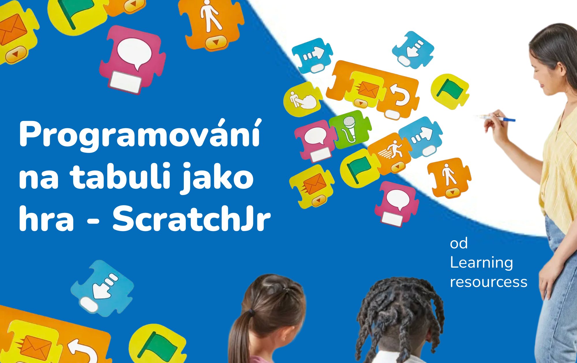 Programování na tabuli jako hra: Magnetická výuková sada ScratchJr od Learning Resources