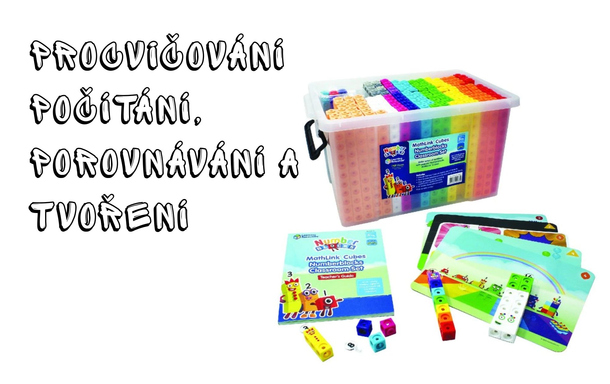 Sada číselných kostek MathLink pro učebnu od Learning Resources přináší hravé učení matematiky