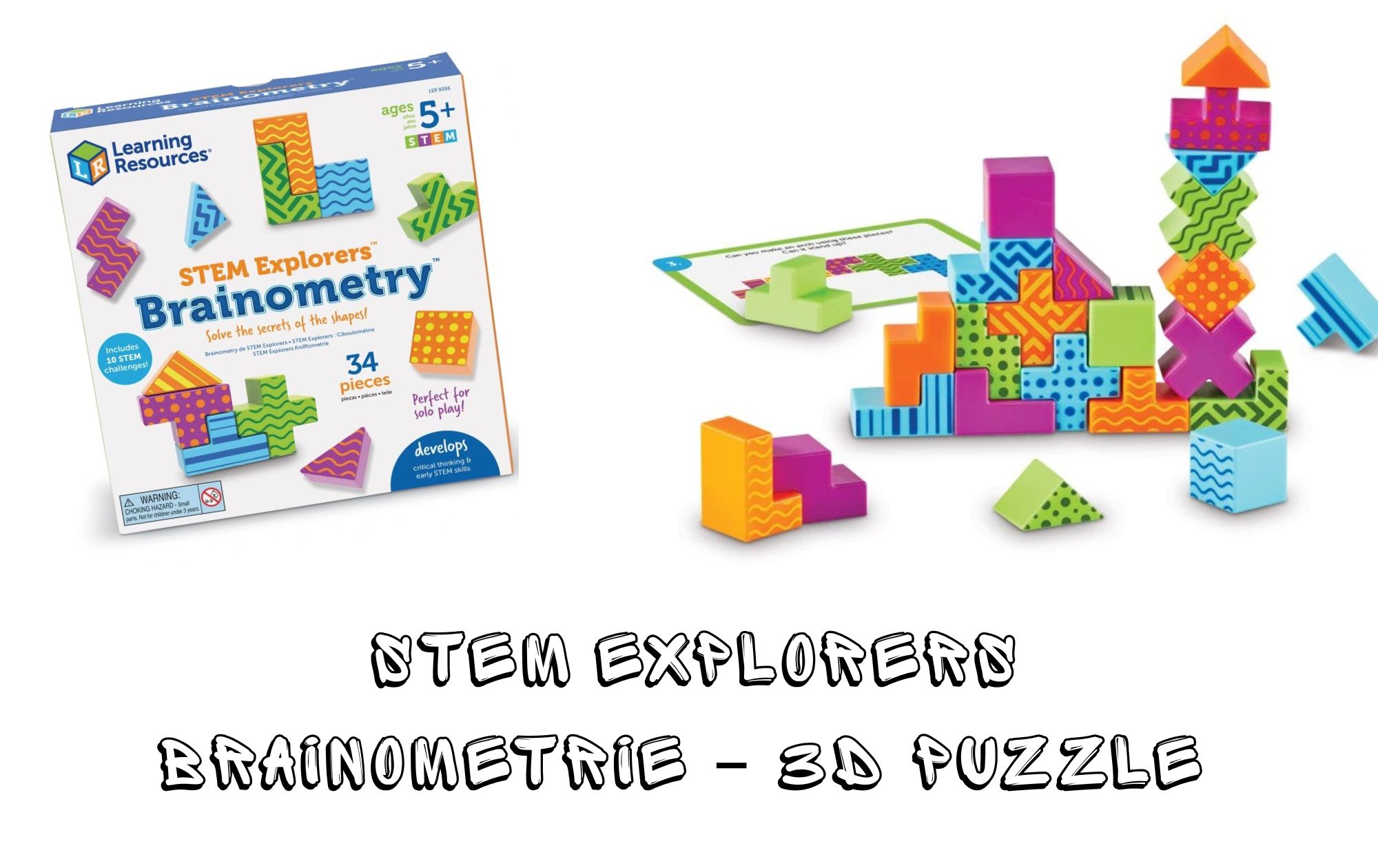 Dokážou vaše děti rozluštit tajemství tvarů s 3D puzzlem Brainometrie?