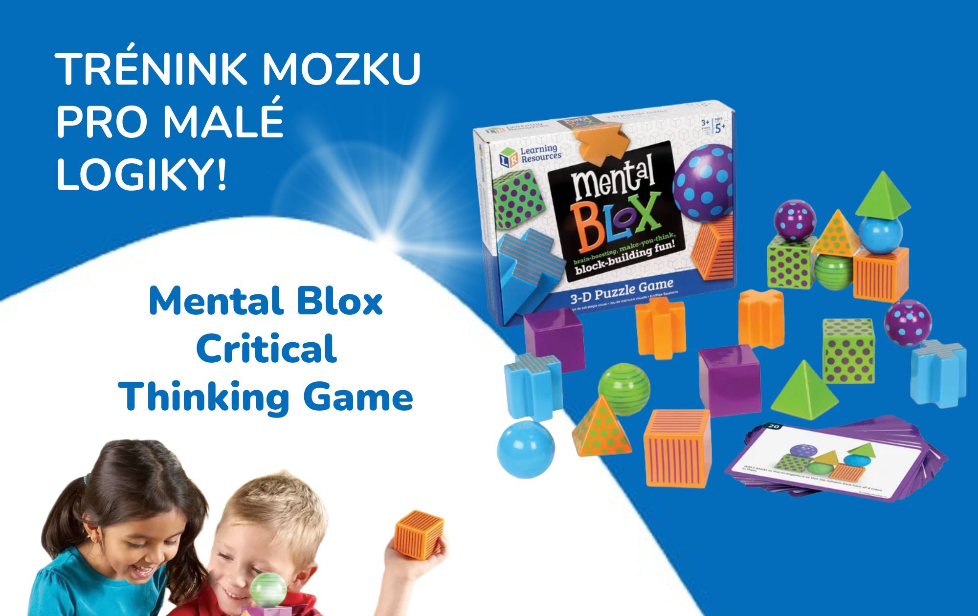 Trénink mozku pro malé logiky! Poznejte hru Mental Blox Critical Thinking Game od Learning Resources