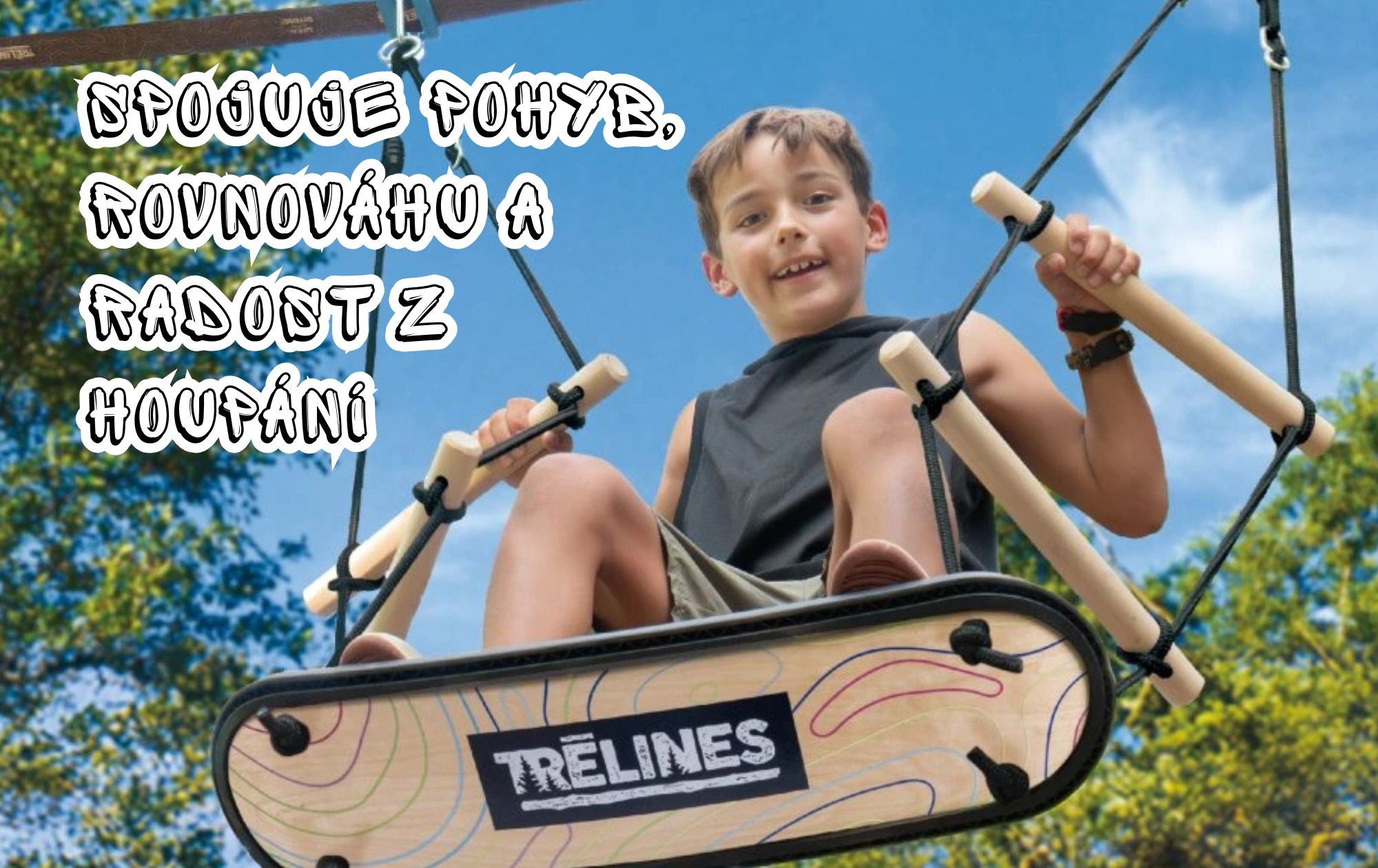 Treboard – surfovací houpačka, která spojuje pohyb, rovnováhu a radost z houpání