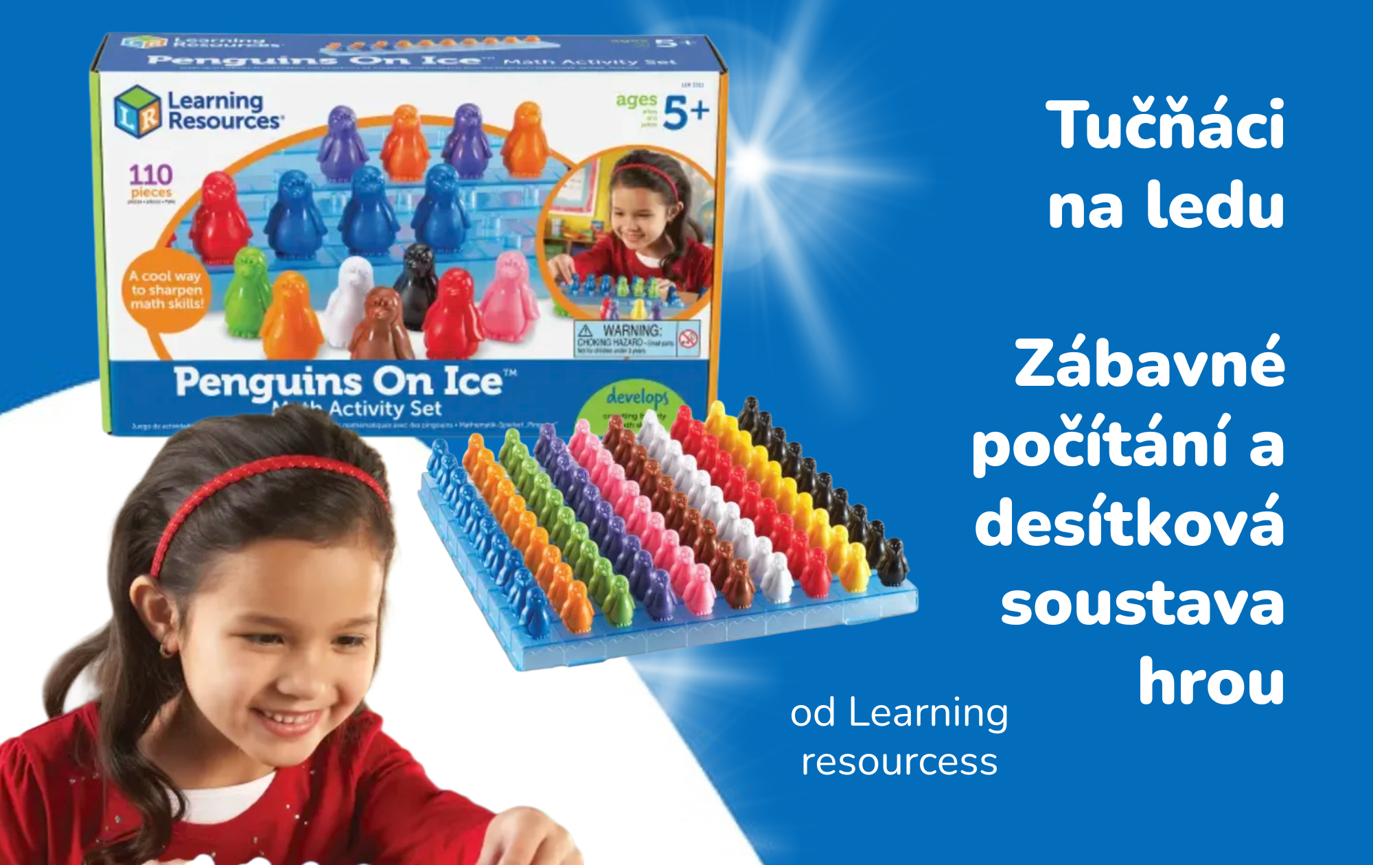 Tučňáci na ledu od Learning Resources: Zábavné počítání a desítková soustava hrou