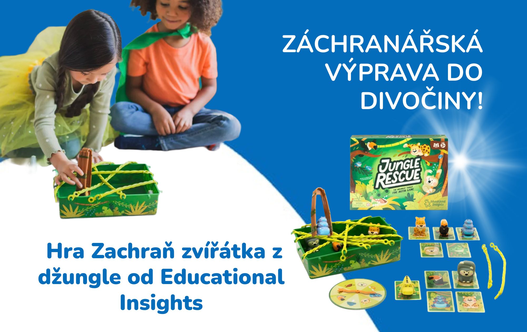 Záchranářská výprava do divočiny! Poznejte hru Zachraň zvířátka z džungle od Educational Insights