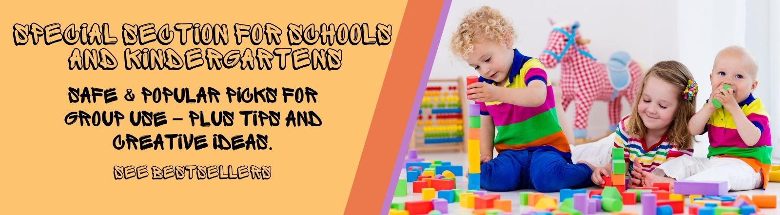 Wholesale Shopping for Kindergartens Inspiration, tips, and a curated selection of safe and popular products for group use.