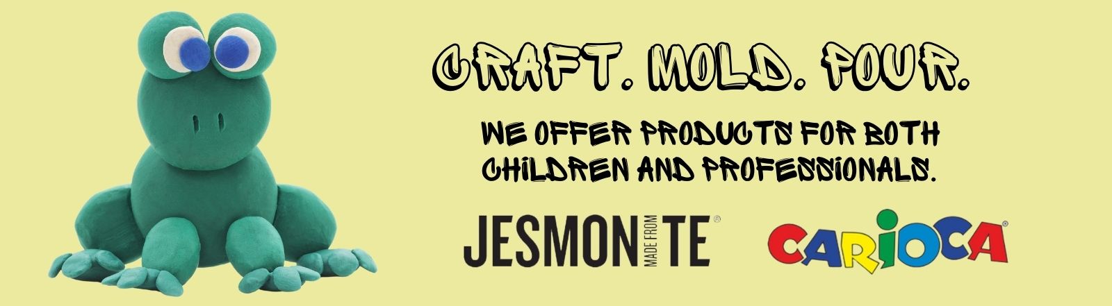 Official Distributor of Carioca and Jesmonite – bringing creative materials to Europe.