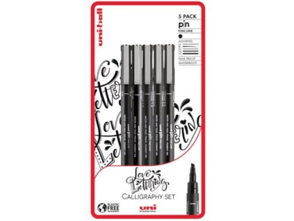 UNI PIN - Love Lettering sada 5ks linerů