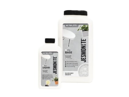 Jesmonite stříbrošedá žula