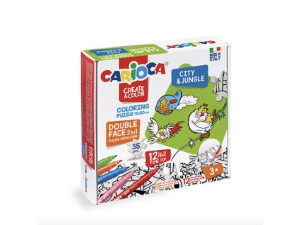 Omaovánkové puzzle s motivem džungle a města