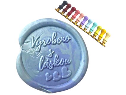 pečetidlo s nápisem vyrobeno s láskou Artmagico