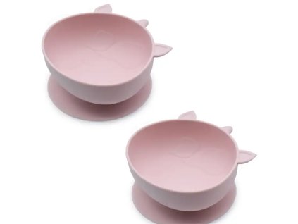 Melii Silikonová miska s přísavkou 300 ml 2ks - jednorožec